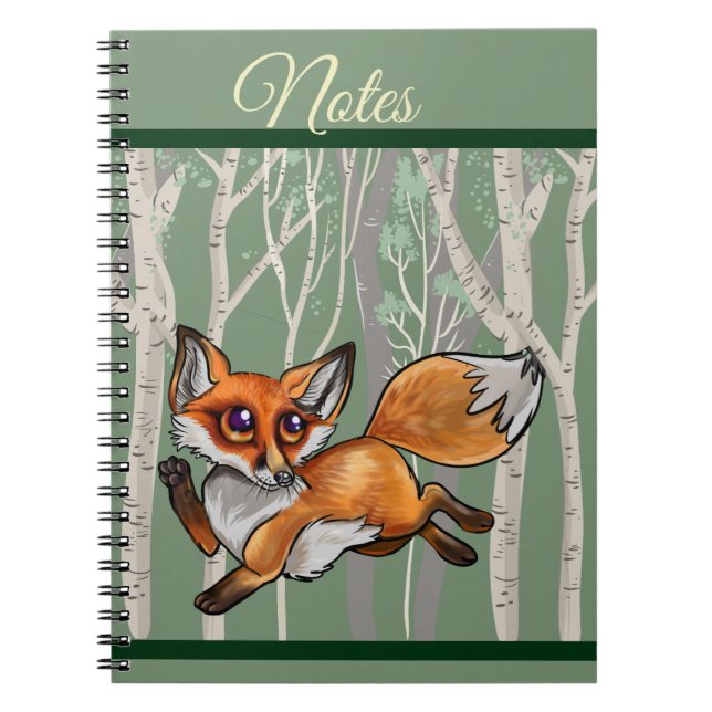 Caderno Espiral Bebê Fox (Frente)