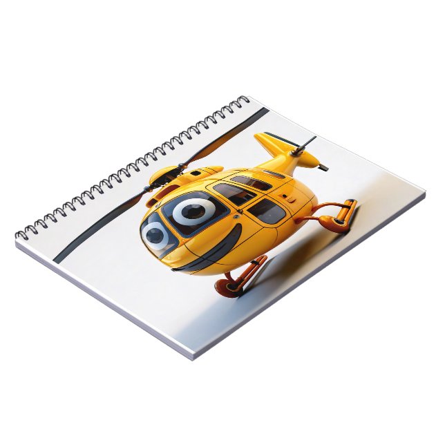 Caderno Espiral Bebê - helicóptero (Left Side)