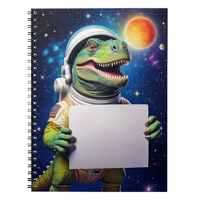 Caderno Espiral Bebê notebook - Coloque seu nome - Dinossauro - Es (Frente)