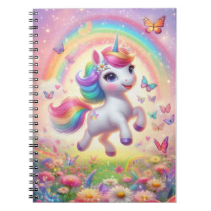 Caderno Espiral Bebê notebook - unicórnio
