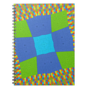 Caderno Espiral Bebê verde-verde-azul-verificado