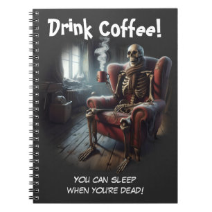 Caderno Espiral Beber café