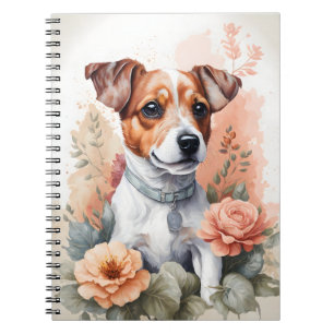 Caderno Espiral Bebês-Cons   Cute Jack Russel Terrier Puppy