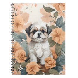 Caderno Espiral Bebês Cujos Animais - Shih Tzu Puppy