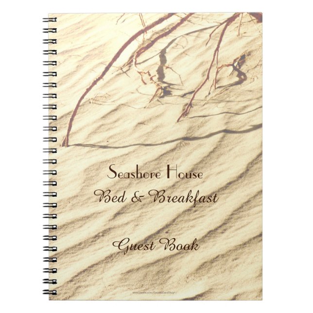 Caderno Espiral Bed & Breakfast Livro de Convidados B&B (Frente)