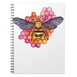 Caderno Espiral Bee Honeycomb