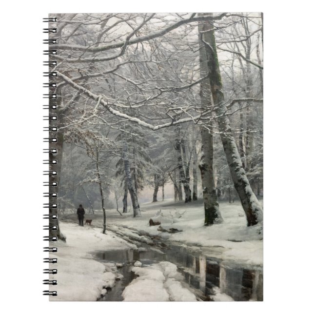 Caderno Espiral Beech Forest, Winter by Anders Andersen-Lundby (Frente)
