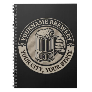 Caderno Espiral Beer Breeke Personalizado Brewery Big Mug