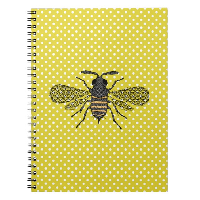 Caderno Espiral BEES e Honeycomb - Salvar as Abelhas (Frente)