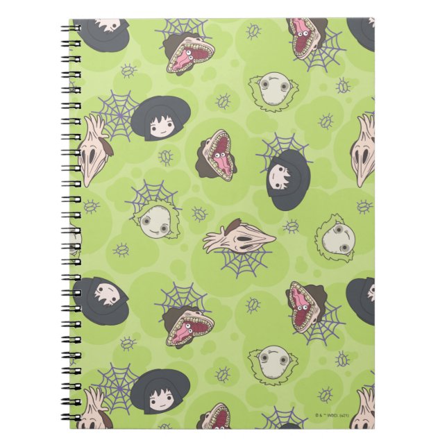 Caderno Espiral Beetlejuice | Cute Chibi Toss Pattern (Frente)