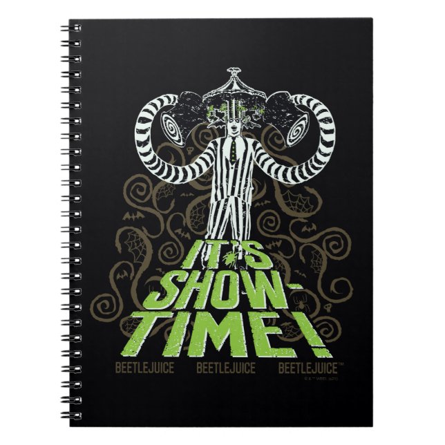 Caderno Espiral Beetlejuice | It's Show Time! (Frente)