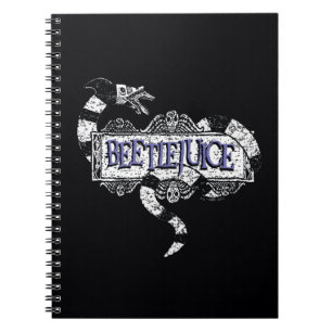 Caderno Espiral Beetlejuice   Sandworm Coiled on Beetlejuice Logo