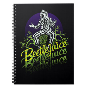 Caderno Espiral Beetlejuice   Sitting on a Tombstone