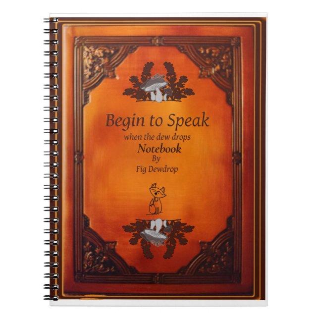 Caderno Espiral Begin to Speak Notebook (Frente)