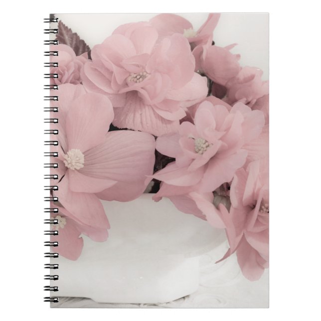 Caderno Espiral Begonias Rosa (Frente)