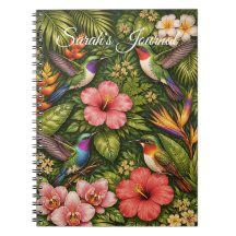 Beija-flor Botânico Tropical Personalizado