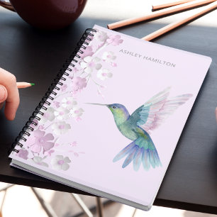Caderno Espiral Beija-flor Cerejeira em Flor
