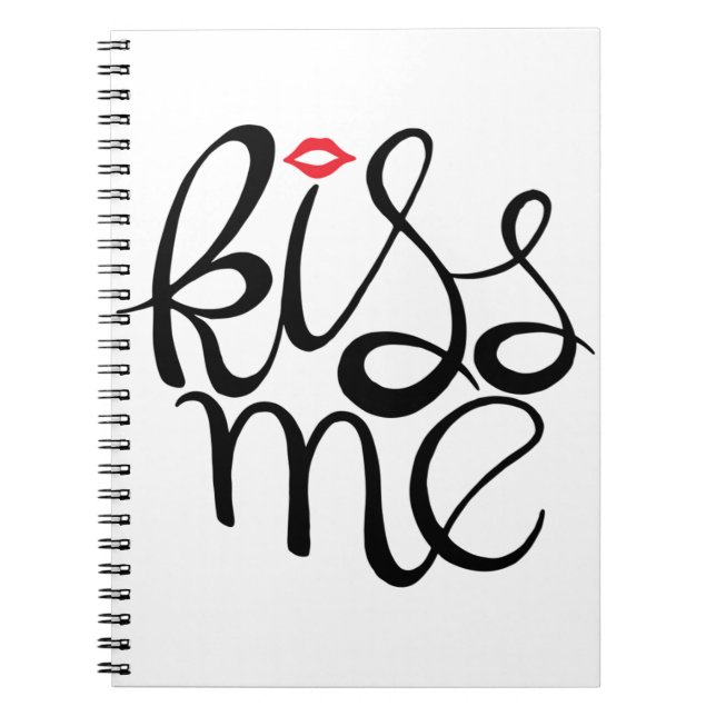 Caderno Espiral Beija-Me (Frente)