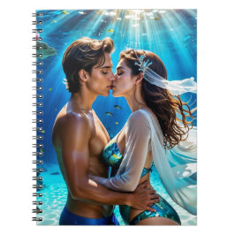 Caderno Espiral Beijo dos Amantes Submarinos