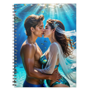 Caderno Espiral Beijo dos Amantes Submarinos