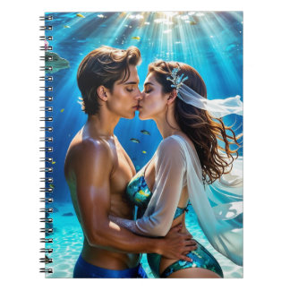 Caderno Espiral Beijo dos Amantes Submarinos