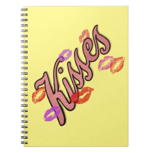 CADERNO ESPIRAL BEIJOS LIP