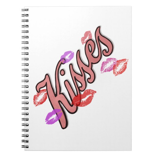 CADERNO ESPIRAL BEIJOS NOS LÁBIOS (Frente)