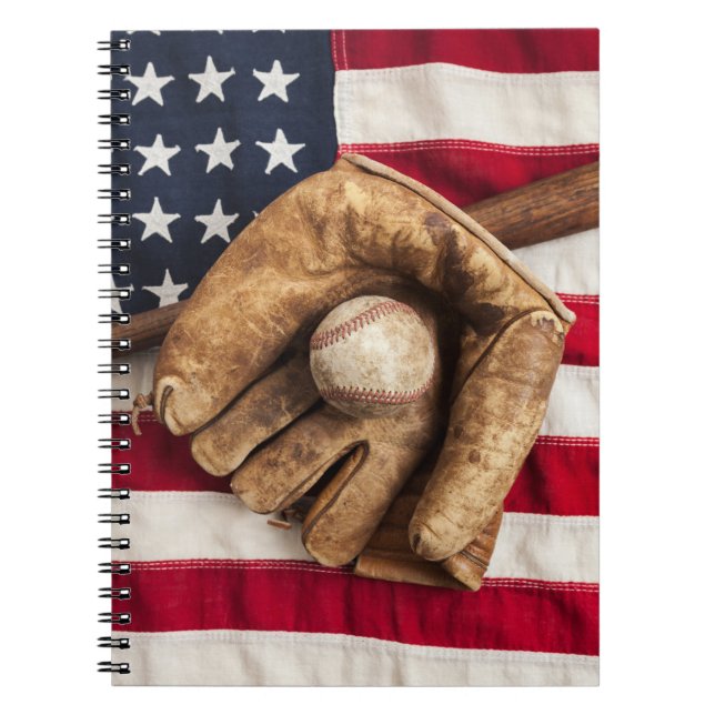 Caderno Espiral Beisebol Vintage (Frente)