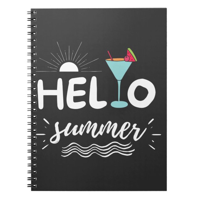 Caderno Espiral Bela Alô Summer Beach (Frente)