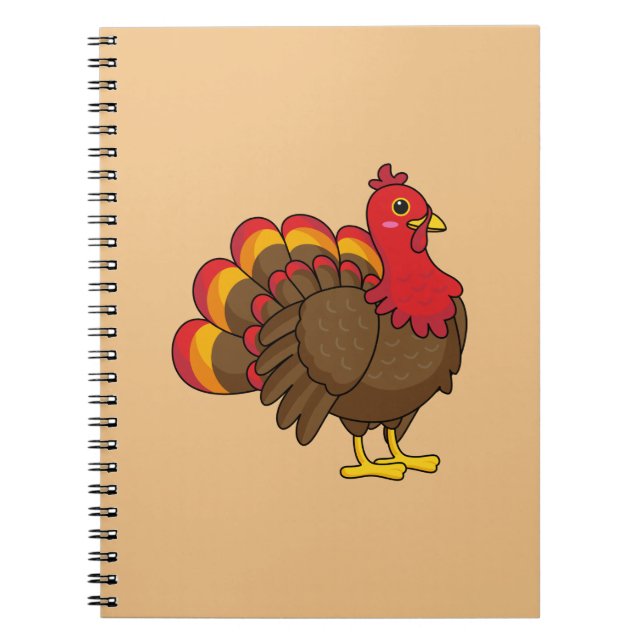 Caderno Espiral Bela Cartoon Turquia (Frente)