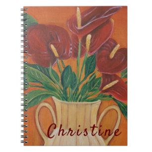 Caderno Espiral Bela Flor - Notebook Personalizado