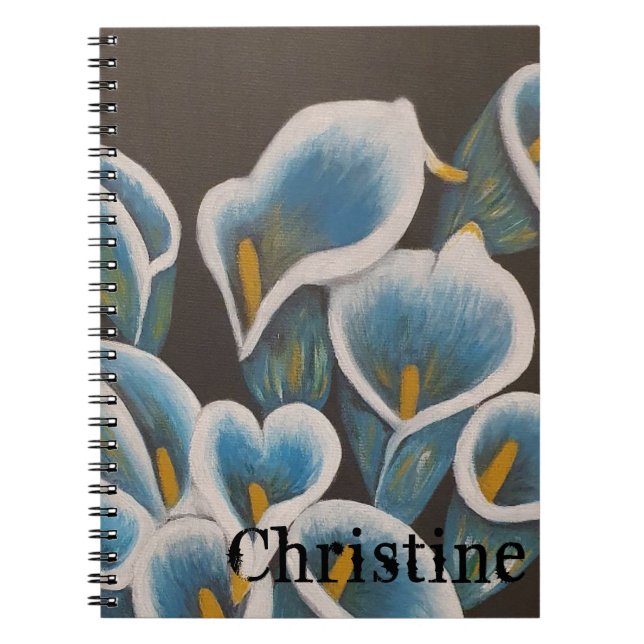 Caderno Espiral Bela Flor - Notebook Personalizado (Frente)