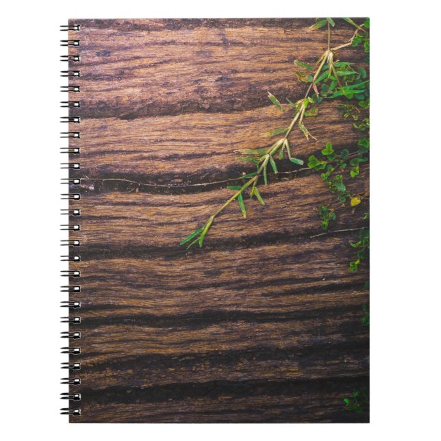 Caderno Espiral bela madeira velha (Frente)