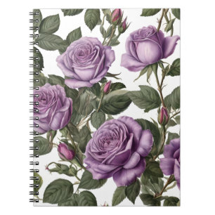 Caderno Espiral "Beleza do Eterno: Rosas de visões provinciais rox