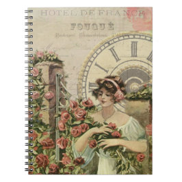 Caderno Espiral Beleza Francesa com Diário das Flores