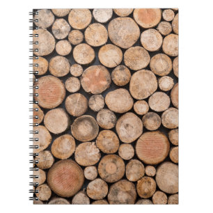 Caderno Espiral belíssima madeira