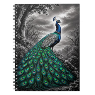 Caderno Espiral Belíssimo Pavão Místico