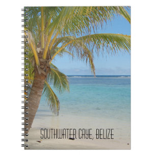 Caderno Espiral Belize Barrier Reef Caribe Tropical escape