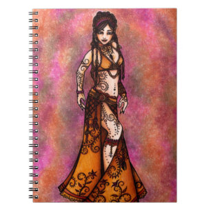 Caderno Espiral Belly Dancer Art