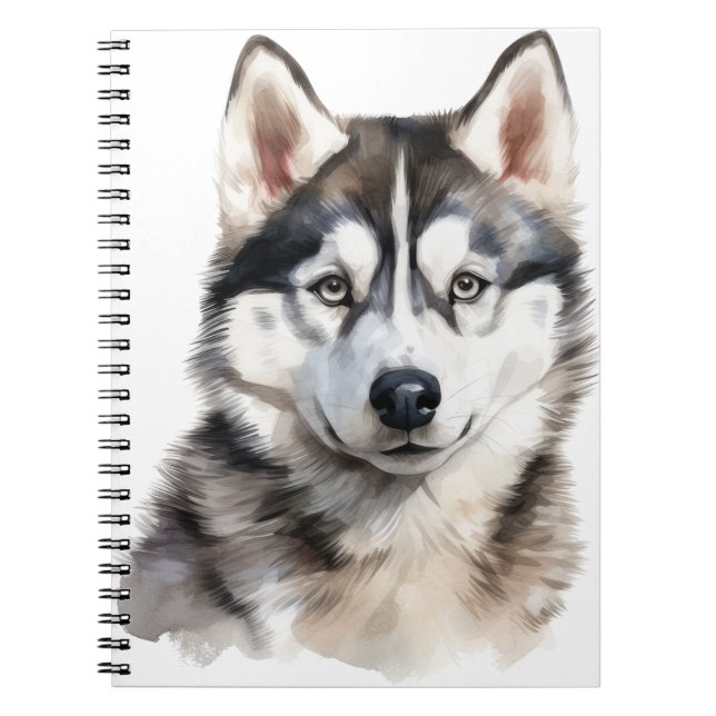 CADERNO ESPIRAL BELO CACHORRO SIBERIANO (Frente)