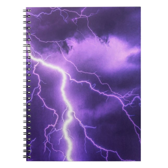 Caderno Espiral belo céu, trovão (Frente)