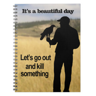 Caderno Espiral Belo dia para Falconry