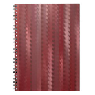 Caderno Espiral Belo fundo vermelho abstrato vertical com li