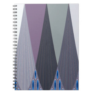 Caderno Espiral Belo Impressão de Design de Arte Chevron