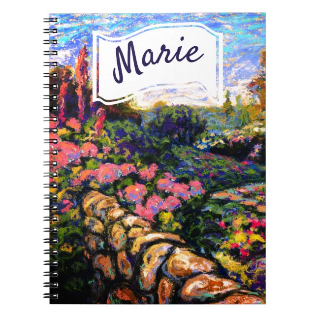 Caderno Espiral Belo Jardim Omnissazonal com seu nome (Frente)