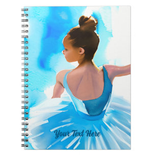 Caderno Espiral Belo Jovem Ballerina em Azul