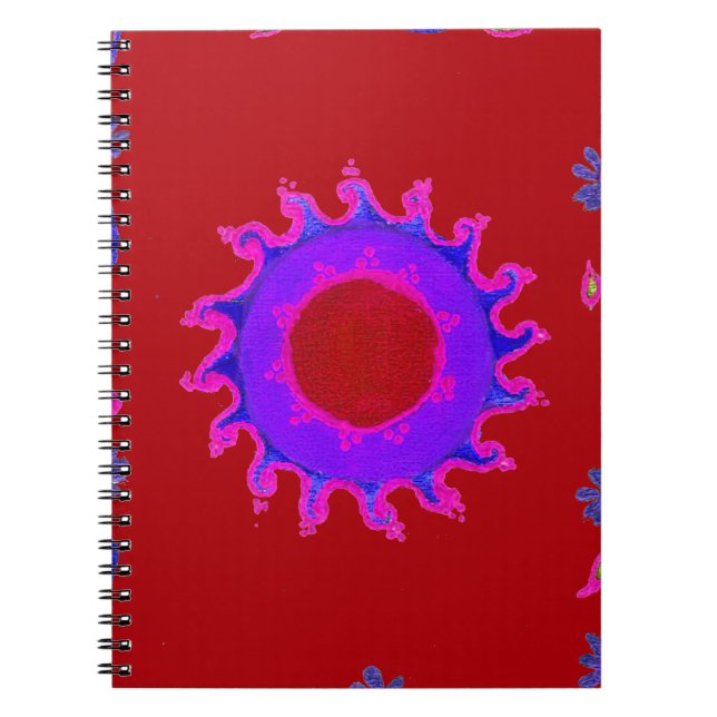 Caderno Espiral Belo Motif Mehndi Art Design (Frente)
