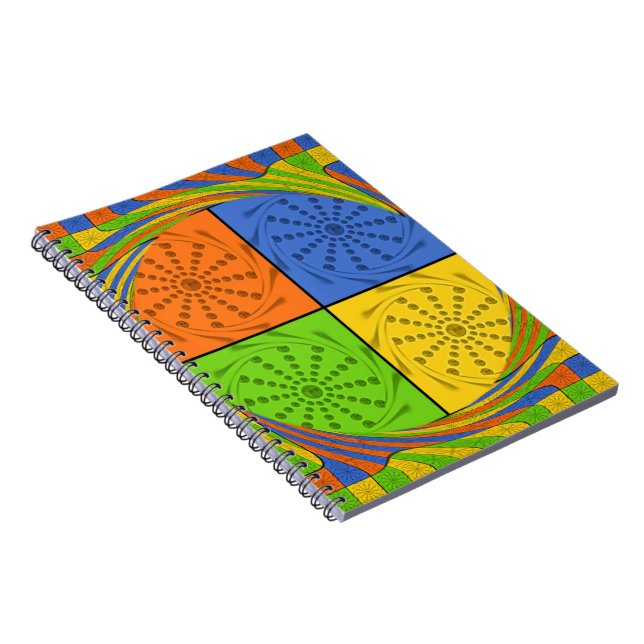 Caderno Espiral Belo padrão egípcio: um Design surpreendente (Lado Direito)