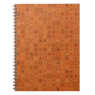 Caderno Espiral Belo padrão geométrico design, arte,