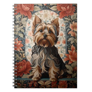 Caderno Espiral Belo Yorkie Yorkshire Terrier Portrait